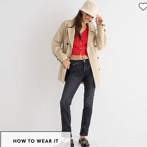 J.Crew Women's 9" Mid-Rise Vintage Slim-Straight Jean/Charcoal Wash NWT